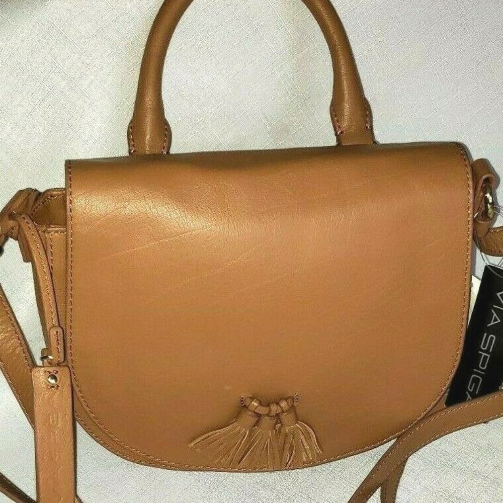 Via Spiga New Bag Handbag Tassel Shoulder Crossbody Leather - Picture 11 of 13